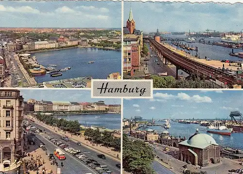 Hamburg, Mehrbildkarte gl1959 F5535