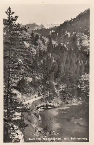 Höllental, Niederösterreich, Niederdonau, mit Schneeberg gl1941 F3664