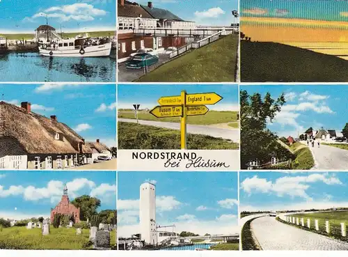 Nordseeinsell Nordstrand, Mehrbildkarte gl1978 F6247