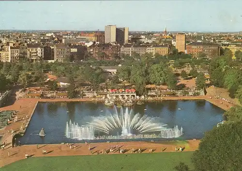 Hamburg, Intern.Gartenbau-Ausstellung 1963, Blick vom Philipsturm ngl F5552