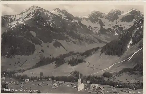 Mittelberg, Vorarlberg, mit Schafalgruppe ngl F8809