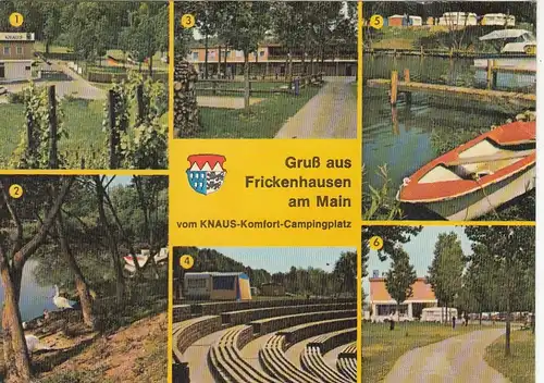 Frickenhausen am Main, Mehrbildkarte glum 1980? F3744