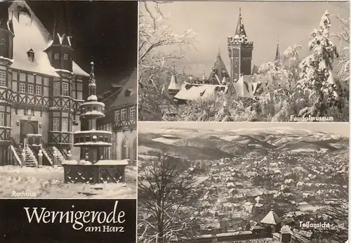 Wernigerode im Winter, Mehrbildkarte gl1967 F4879