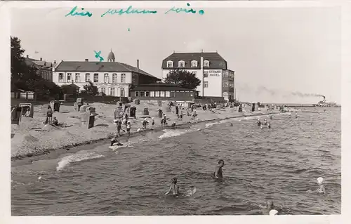 Nordseebad Wyk auf Föhr, Badeleben gl1949 F6311