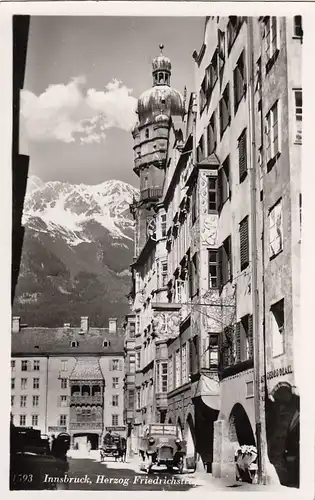Innsbruck, Herzog Friedrichstrasse m.Goldenem Dachl gl1943 F3807
