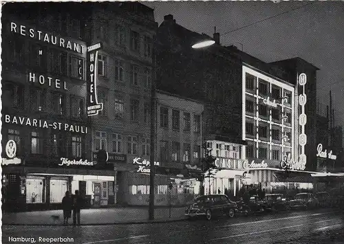 Hamburg, St.Pauli, Reeperbahn gl1962 F5600