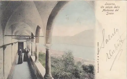 Locarno (Lago Maggiore), Un Saluto della Madonna del Sasso gl1904 F2844