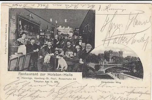 Hamburg, St.Pauli, Reeperbahn, Restaurant zur Holstenhalle gl1962 F5614