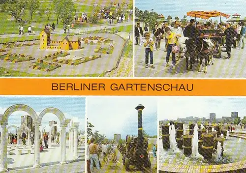 Berlin, Gartenschau, Mehrbildkarte ngl F6834