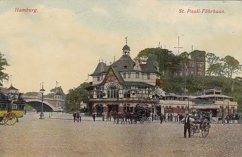 Hamburg, Fährhaus St.Pauli glum 1910? F5624