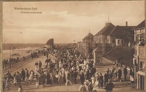 Nordseebad Westerland auf Sylt, Strandpromenade gl1924 F6396