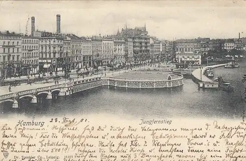 Hamburg, Jungfernstieg gl1901 F5019