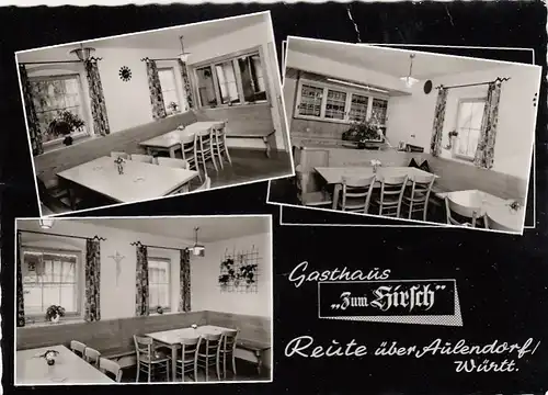 Reute über Aulendorf, Gasthaus zum Hirsch, Mehrbildkarte ngl F4982
