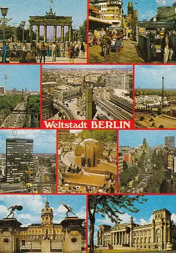 Berlin, Mehrbildkarte gl1985 F6882