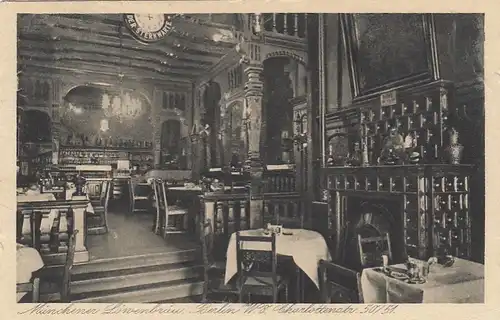 Berlin W.8, Restaurant Münchener Löwenbräu glum 1930? F6924