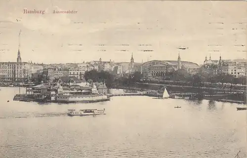 Hamburg, Aussenalster gl1910 F5024