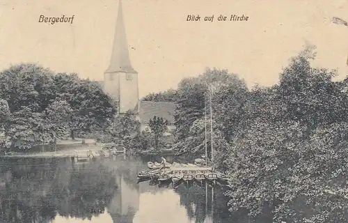 Bergedorf (Hamburg), Blick auf die Kirche gl1916 F5051