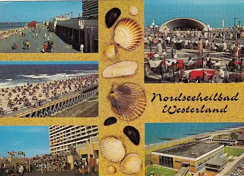 Nordseebad Westerland auf Sylt, Mehrbildkarte glum 1980? F6502