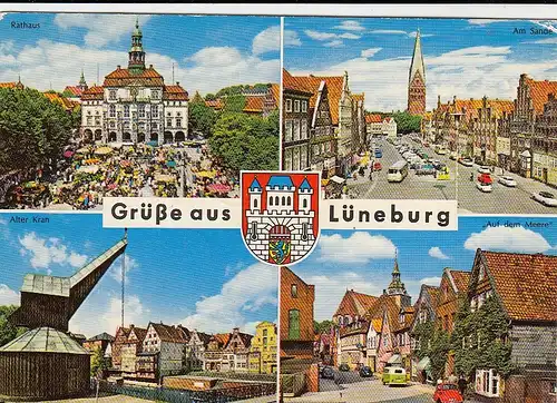 Lüneburg, Mehrbildkarte gl1974 F5831