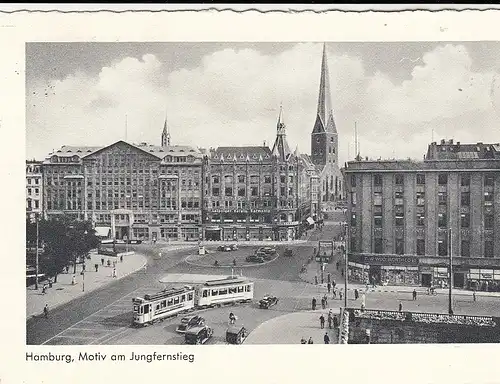 Hamburg, Motiv am Jungfernstieg gl1952 F5061