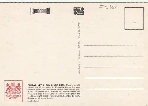 London Picadilly Circus ngl F3960