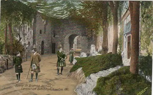 London, Coronation Exhibition 1911, Scene in Scottish Section ngl F9483