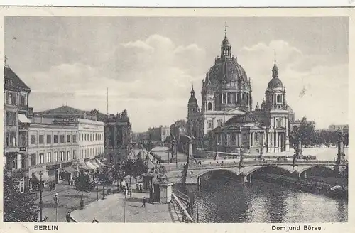 Berlin, Dom und Börse gl1928 F7038