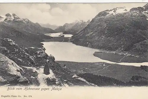 Blick vom Hahnensee gegen Maloija. Graubünden ngl F3031