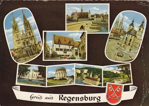 Regensburg, Mehrbildkarte gl1963 F3474