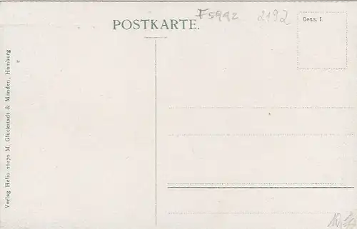 Helgoland, Vogelschau mit Spruch ngl F5992