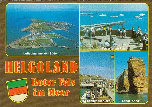 Helgoland, Mehrbildkarte gl1987 F6023