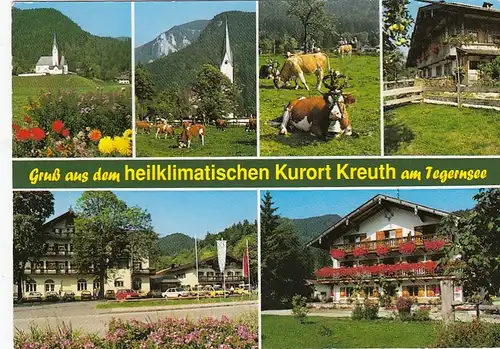 Kurort Kreuth am Tegernsee, Mehrbildkarte gl2002 F3636