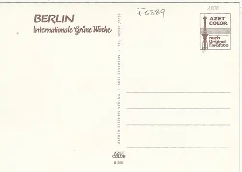 Berlin, Internationale Grüne Woche, Mehrbildkarte ngl F6889