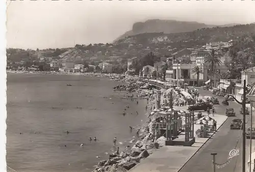 Côte d'Azur, Menton, La plage et le Casino gl1956 F4281
