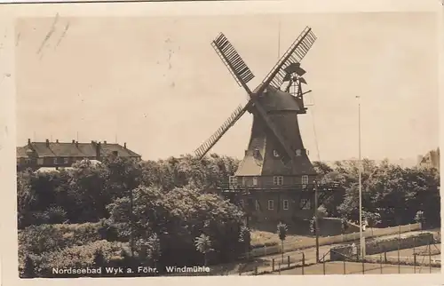 Nordseebad Wyk auf Föhr, Windmühle gl1933 F6294