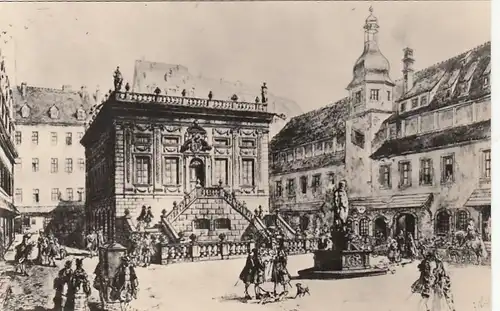 Alt-Leipzig, Handelsbörse am Naschmarkt ngl F9426