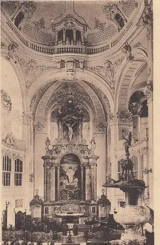 Hamburg, Altar und Kanzel der St.Michaeliskirche ngl F5451