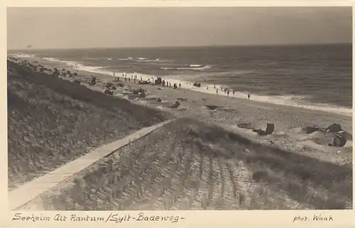 Seeheim Alt Rantum auf Sylt, Badeweg ngl F6418