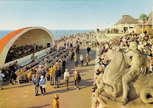 Nordseebad Westerland/Sylt, Promenade mit Musikpavillon ngl F3824