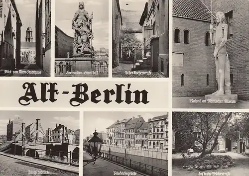 Berlin, Mehrbildkarte, Alt-Berlin gl1964 F7139
