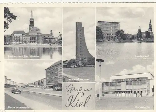 Kiel, Mehrbildkarte gl1958 F7468