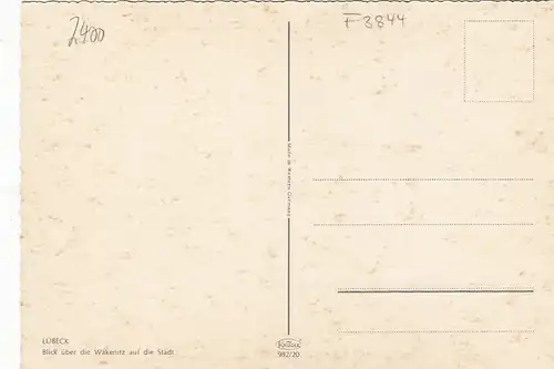 Lübeck, Blick über die Wakenitz auf die Stadt ngl F3844