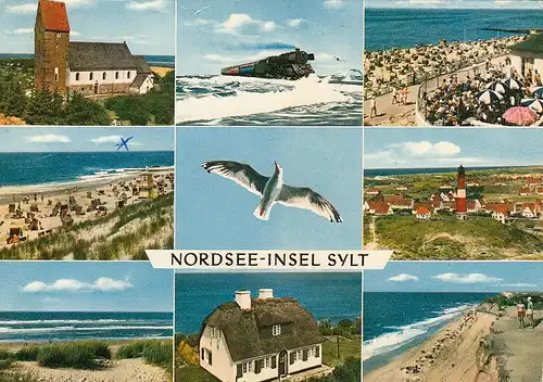 Nordseeinsel Sylt, Mehrbildkarte gl1970 F6485