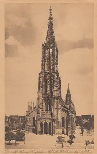 Ulm a.D., Münster, Hauptturm ngl F9944