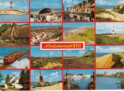 Nordseeinsel Sylt, Mehrbildkarte gl1983 F6495
