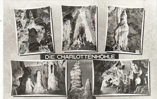 Charlottenhöhle bei Hürben Kr.Heidenheim, Mehrbildkarte ngl F9598