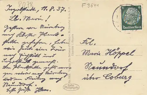 Eichstätt, Teilansicht gl1937 F3541