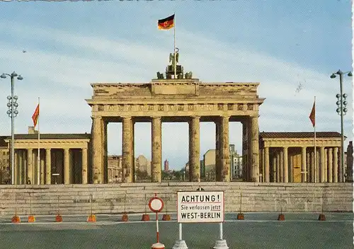 Berlin, Brandenburger Tor nach dem 13.08.1961 ngl F7233
