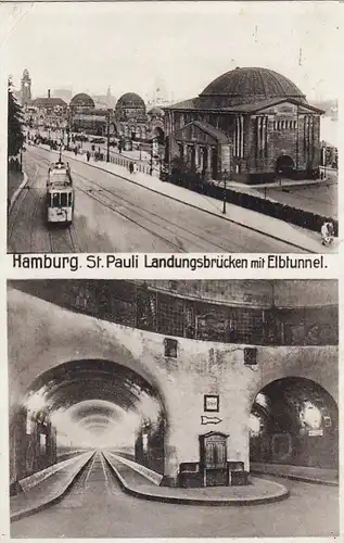 Hamburg, St.Pauli-Landungsbrücken, Elbtunnel gl1933 F5621