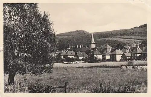 Lübbecke, Westf., Kirche mit Bergkette gl1961 F6585